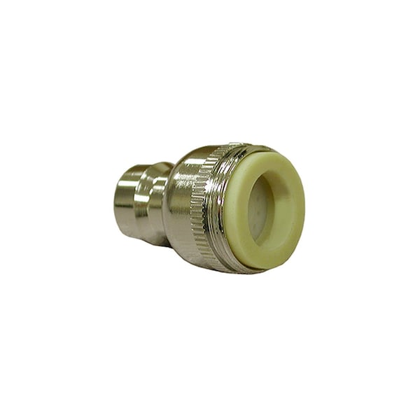 Jones Stephens Dual Thread 15/16in.-27 Male x 55/64in.-27 Female Aerated Snap Fitting A01029 - main